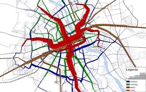 A. Brzeziński System transportowy Warszawy Wariant 2,5 mln: TZ - 343 tys.