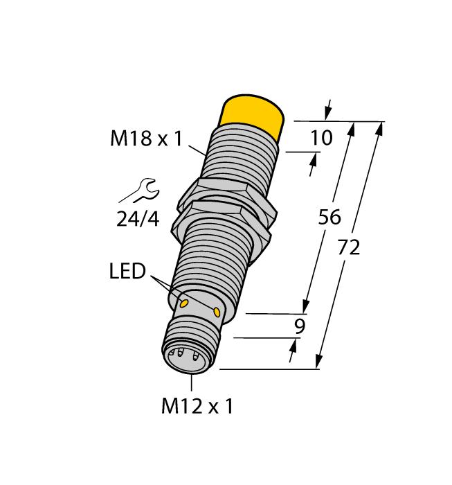 TN-M18-H1147 12 54 12 54 12 54 16 48 24 15 33 18 15 33 18 70002 TN-EM18WD-H1147 70223 TN-M18-H1147/C53 70728 TN-M18-IOL-H11