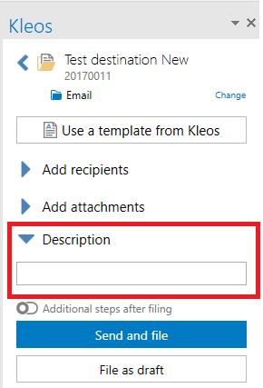 1 WIADOMOŚCI EMAIL : usprawnienia doatku Kleos for Outlook Kleos w wersji 6.5 wydanej w marcu 2019 zawierał doatek Kleos for Outlook. Wychodząc naprzeciw uwagom i życzeniom użytkowników, Kleos 6.