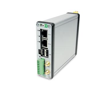 0 1 modem WiFi 1 modem GSM, HSPA lub LTE MK1-M: 2 porty Ethernet 1 port RS-485 2
