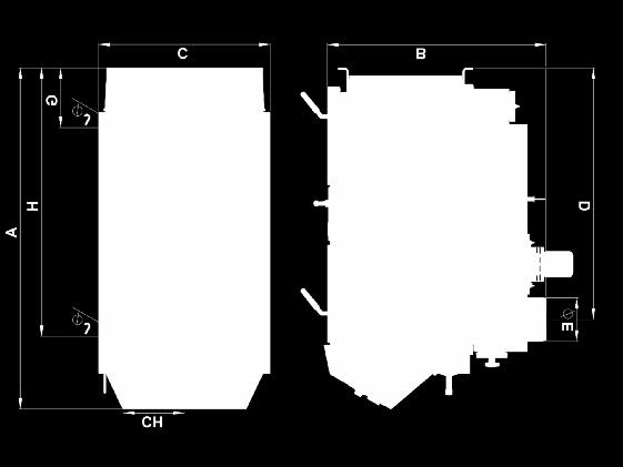 NOWOŚĆ WYMIARY C 15 S C 18 S C 25 ST C 32 ST C 40 S C 50 S A 1185 1185 1435 1435 1435 1435 B 658 758 758 858 1117 1117 C 595 675* 675* 675*
