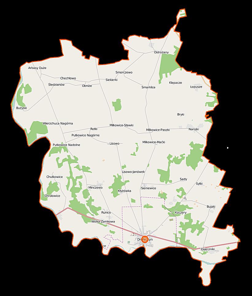 Rysunek 1. Mapa gminy Drohiczyn 4.