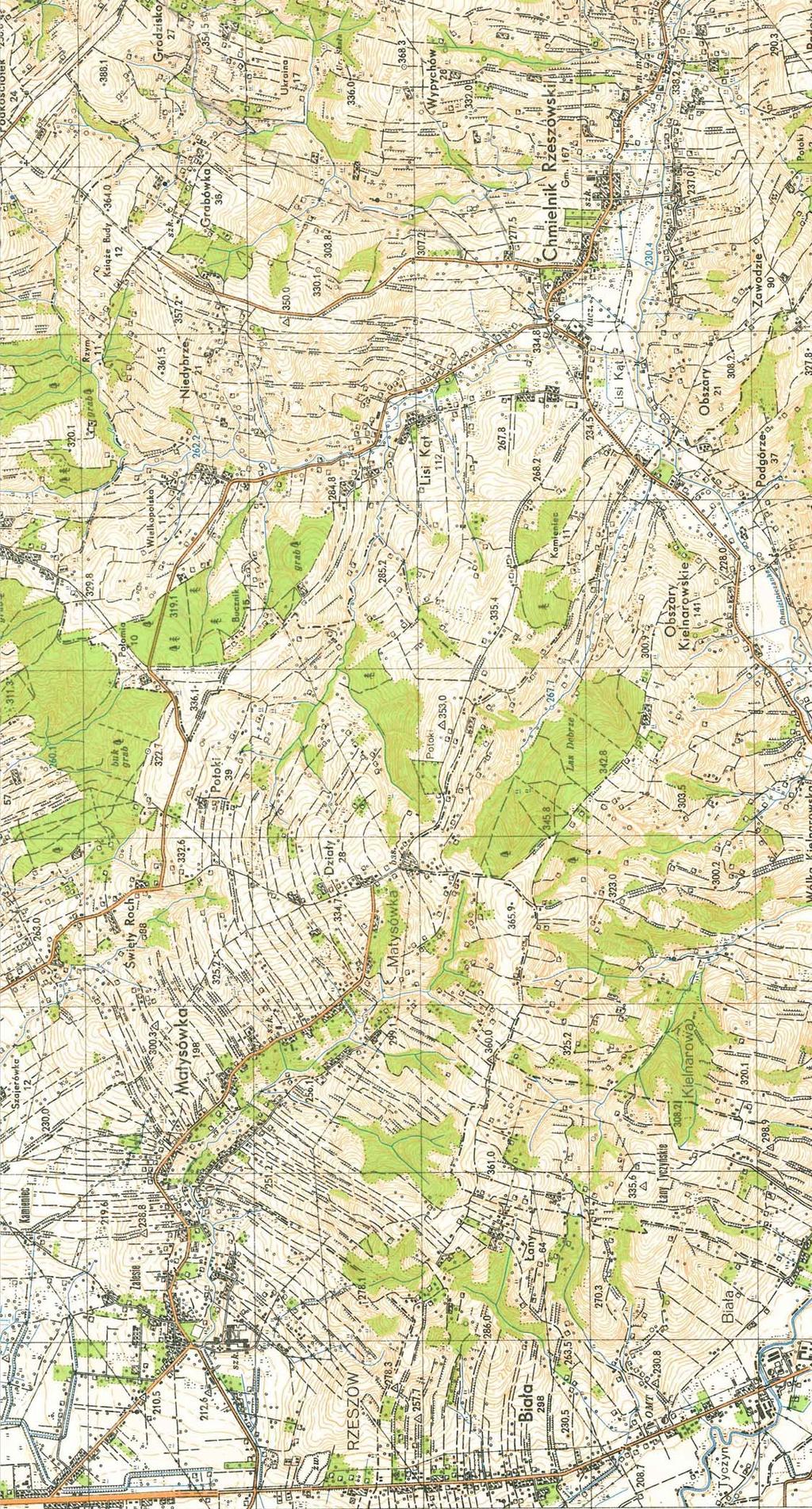 Droga powiatowa Nr 1402R na terenie miasta Rzeszowa Początek przebudowy drogi powiatowej Nr 1402R w km 2+585 Droga powiatowa Nr 1396R Droga powiatowa Nr 1398R Droga powiatowa Nr 1399R Droga