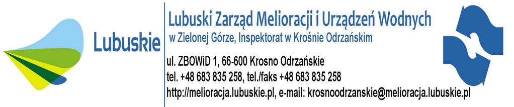 Krosno Odrz. dnia 03.07.2015r. Znak sprawy: In.KO/WW/21/2015 ZAPROSZENIE DO SKŁADANIA OFERT Rzeka Jeziornica w km 0+000 4+500 (4,500km), gm. Krosno Odrz.