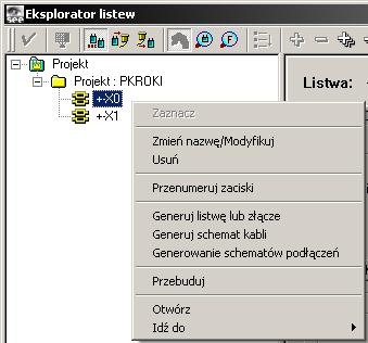 4.9. Wstawianie zacisków i generowanie rysunku listew 55 Rys. 4.