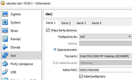 T: Konfiguracja interfejsu sieciowego. Odwzorowanie nazwy na adres. Podczas wykonywania poniższych zadań w zeszycie w sprawozdaniu 1.