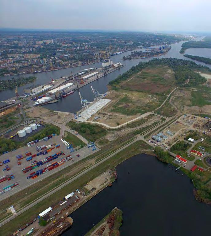 Poprawa dostępu do portu w Szczecinie w rejonie Kanału Dębickiego Celem inwestycji jest utrzymanie w eksploatacji nabrzeży: Czeskiego i Słowackiego, uzyskanie parametrów głębokościowych nabrzeży do