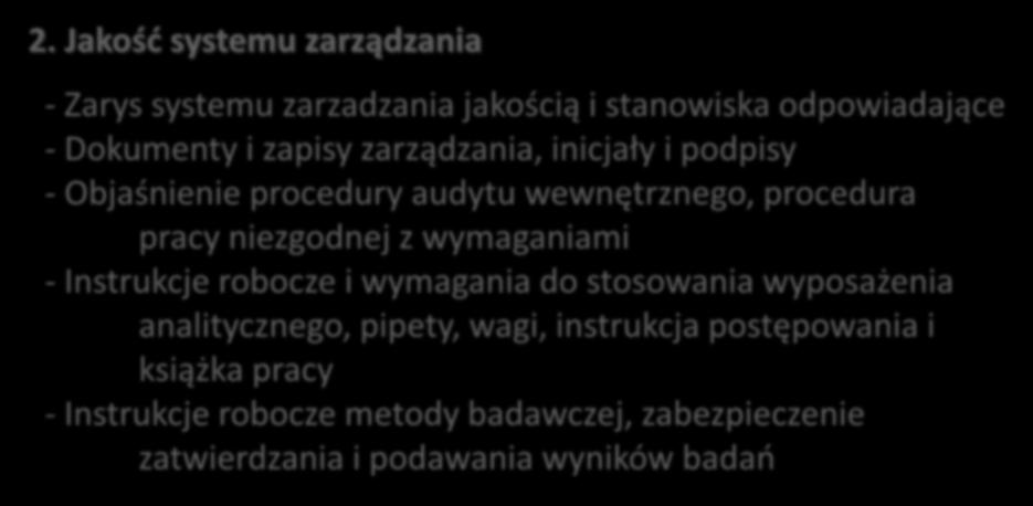 Załącznik lista wskazująca elementy mogące być częścią szkolenia nowego personelu cd. 2.