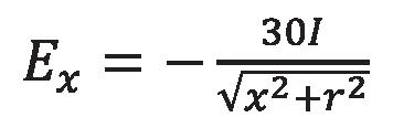 Przykłd Gdy pętl m długość = 1,4 m i wysokość b = 10 m, stromość di/dt = 9,9 ka/µs i npięcie wytrzymywne U w = 1,5 kv, to zsięg oddziływń indukcyjnych m wrtość r peq min = 74 m.