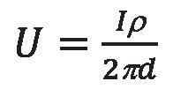 Ukłd obliczeniowy npięć indukownych w linii 1c 10 0 ρ = 100 Ωm ρ = 500 Ωm 0 100 00 00 400 500 d [m] Rys. 7.