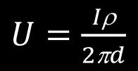 Wówczs w ukłdzie, jk n rysunku 6, możn w przybliżeniu przyjąć, że r >> x, r i że w kżdym punkcie P(x,r), n cłej wysokości h, ntężenie pol elektrycznego m średnią wrtość: (1) Uznjąc z optymlną dl