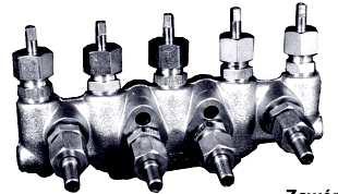 ZAWORY BLOKOWE PIĘCIODROGOWE MES-11 MES-22 Zawory blokowe pięciodrogowe typu MES-11 i MES-22 stosowane są w układach pomiarowych i regulacyjnych systemów automatyki przemysłowej.