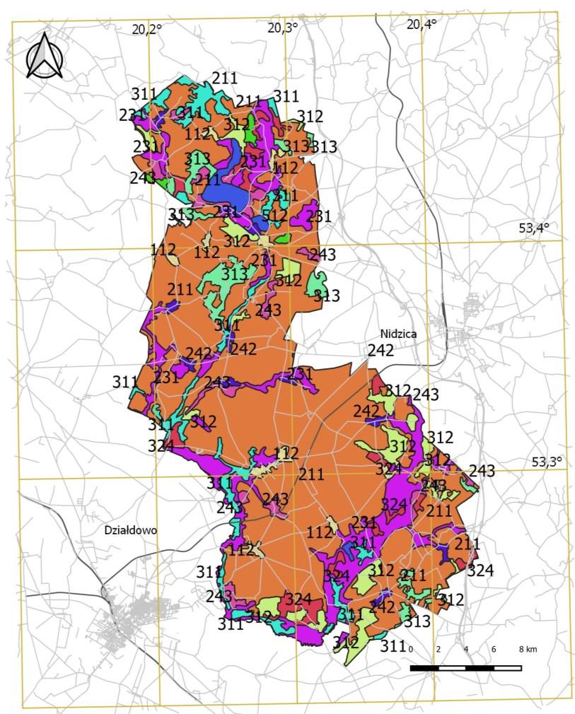 4.5. Użytkowanie terenu Użytki rolne zajmują 77,51 % powierzchni gminy Kozłowo.