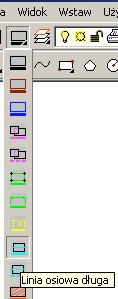 2e) W menu kliknij polecenie Warstwa podstawowa oznaczone ikoną: Narysowanie rzutów bocznych otworu pogłębionego W