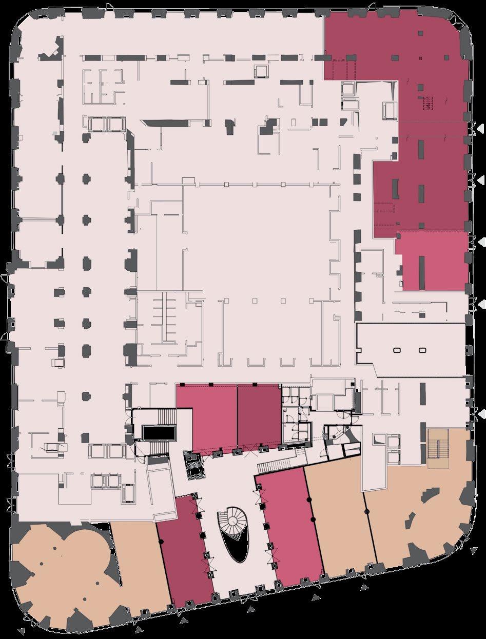 Plan parteru/ Ground floor plan Plan poziomu -1/ 1 floor plan Plac Marszałka