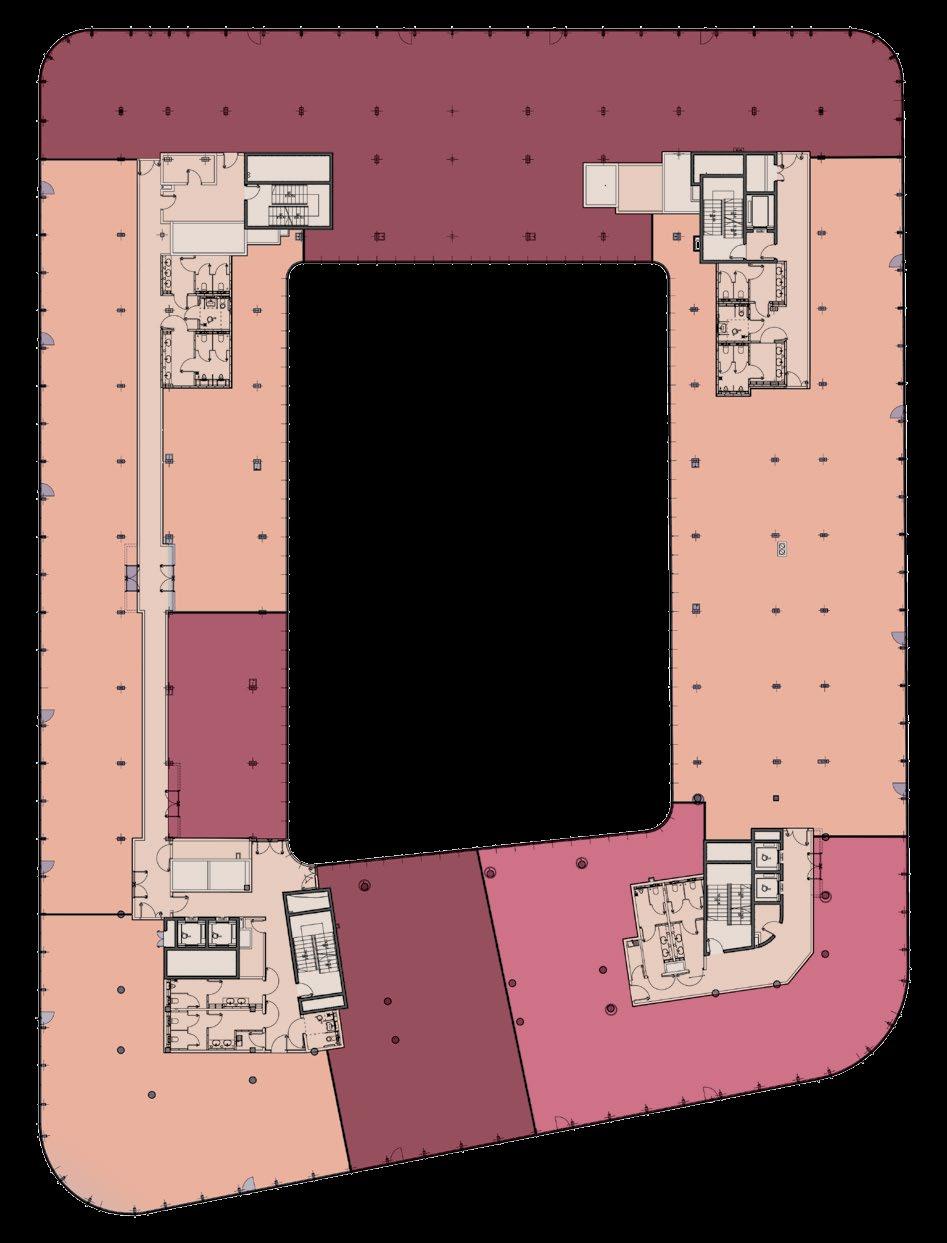 Plan czwartego piętra/ Fourth floor plan