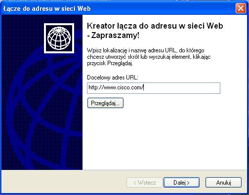 Aby dodać przystawkę "Łącze do adresu w sieci Web" przewiń w dół, aż pojawi się przystawka Wybierz Link do adresu w sieci Web> kliknij Dodaj.