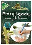 Między kartami wpięta jest kalka, na którą dziecko może przerysować sylwetki ptaków i je pokolorować.