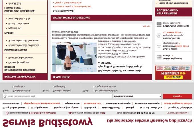 Serwisy internetowe Serwis Budżetowy on-line Potencjał www.serwisbudzetowy.pl: PV/mies.: UU/mies.
