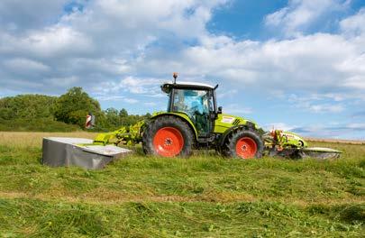 czterech zaworów hydraulicznych Nowy przedni podnośnik: Maksymalny udźwig wynoszący 2,9 t Lepsza