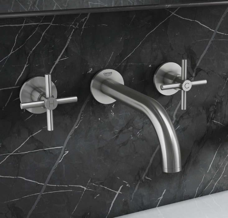 GROHE ATRIO CLASSIC CLASSIC PONADCZASOWY, TRWAŁY LUKSUS GROHE Atrio jest doskonałym wyborem dla tych, którzy kochają elegancję i luksus, cenią