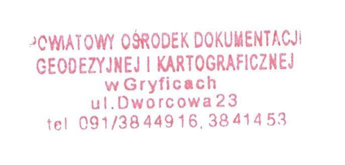 DYREKTOR POWIATOWEGO OŚRODKA DOKUMENTACJI GEODEZYJNEJ I KARTOGRAFICZNEJ W GRYFICACH ogłasza nabór na stanowisko STARSZEGO GEODETY ds.