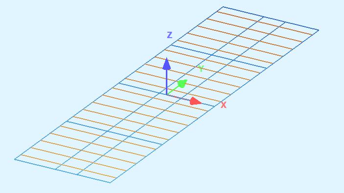 8 Tomasz Topolewicz opcji point constraint, odzwierciedla to przyspawanie stalowej płyty do dźwigara głównego, natomiast rzeczywiste belki poprzeczne zostały połączone bezpośrednio do dźwigara. Rys.