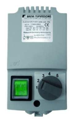 Der Betrieb des Lufterhitzers wird von einem Thermostat gesteuert, der das Gerät im Falle einer Temperaturabsenkung unter den eingestellten Sollwert einschaltet.