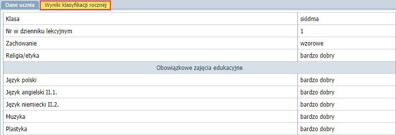 Zwróć uwagę, że na karcie Dane ucznia możesz wprowadzić informację o innowacjach lub eksperymentach ucznia oraz informacje o