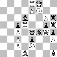 W:b5+/Wc4+ S:b5#/S:c4#) 2 wyróżnienie honorowe nr 15 Michaił MISZKO & Aleksandr SWICZENKO Dwa warianty tematowe, trzy różne maty, w tym 2 ze związaniem, wybór wstępu i elementy zamiany. 1...Sf2 2.