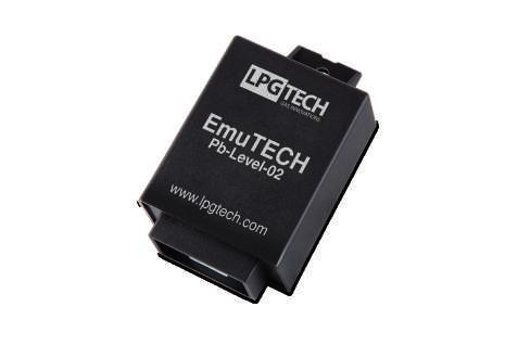 EmuTECH Pb-Pressure-02 emulator ciśnienia paliwa EmuTECH Pb-Level-02 emulator poziomu paliwa OptoTECH komunikacja przewodowa Emuluje poprawną wartość ciśnienia listwy paliwowej na taką, jaka byłaby w