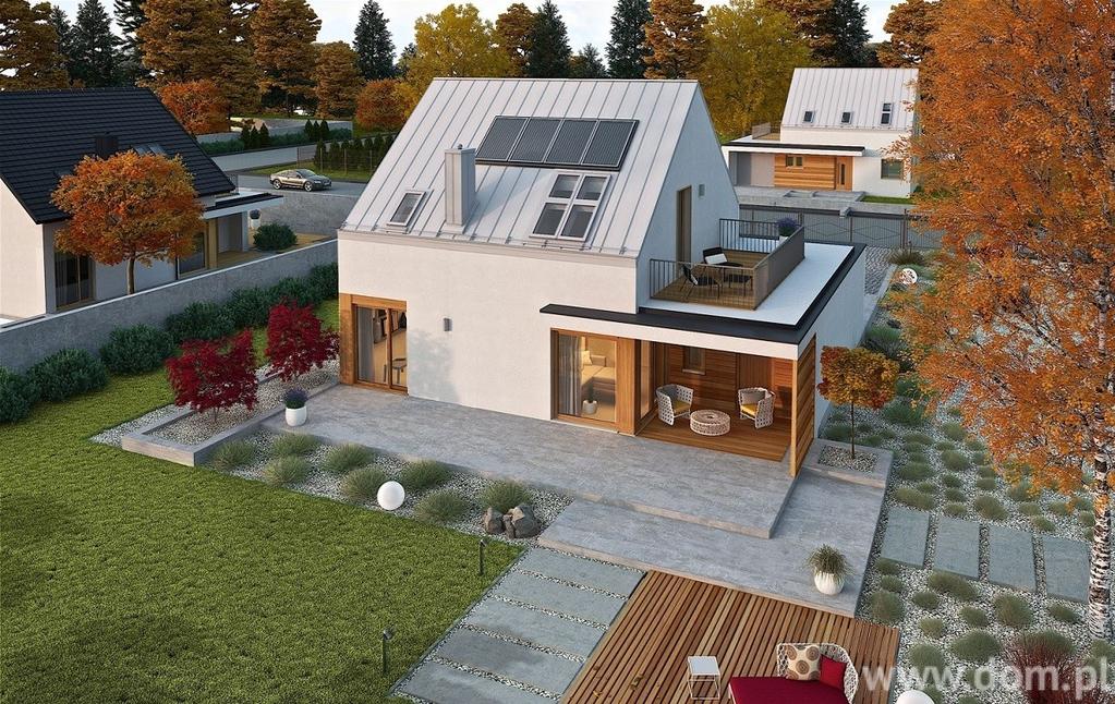 Projekt domu ACX Mini 2 G1 ENERGO PLUS CE (DOM UF1-03) Czy warto zrezygnować z okapu na etapie adaptacji? Projekty domów z dachem bez okapu to wyselekcjonowana propozycja nowoczesnych budynków.