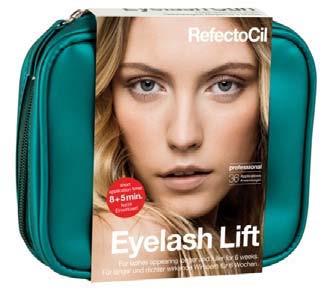 RefectoCil Eyelash Lift 36 Aplikacji Dla dłuższych i grubszych rzęs w tylko 13 minut! Efekt utrzymuje się przez 6 tygodni. RefectoCil Eyelash Lift unosi rzęsy oraz tworzy intensywne, pełne spojrzenie.