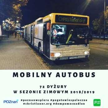 Mobilny punkt pomocy - Autobus dostępny 4 razy w tygodniu w godzinach