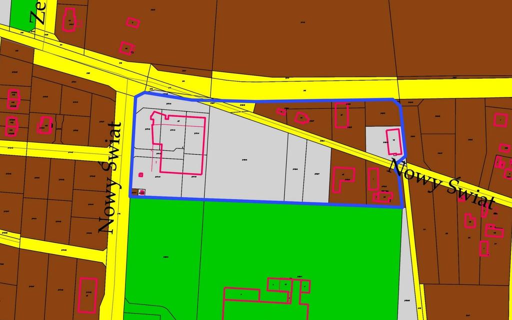 Mapa własnościowa własności osób fizycznych własności spółek handlowych własności Gminy Miasta