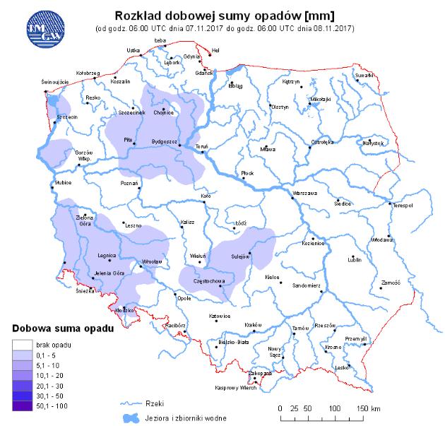 rzekach Rozkład dobowej sumy