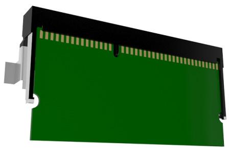 Dodatkowa konfiguracja drukarki 16 4 Dociśnij kartę pamięci w złączu, a następnie dociśnij kartę do ścianki płyty kontrolera, aż zatrzaśnie się na swoim miejscu.