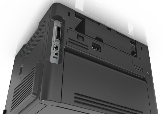 Dodatkowa konfiguracja drukarki 20 Podłączanie kabli Podłącz drukarkę do komputera za pomocą kabla USB lub kabla równoległego albo do sieci za pomocą kabla Ethernet.