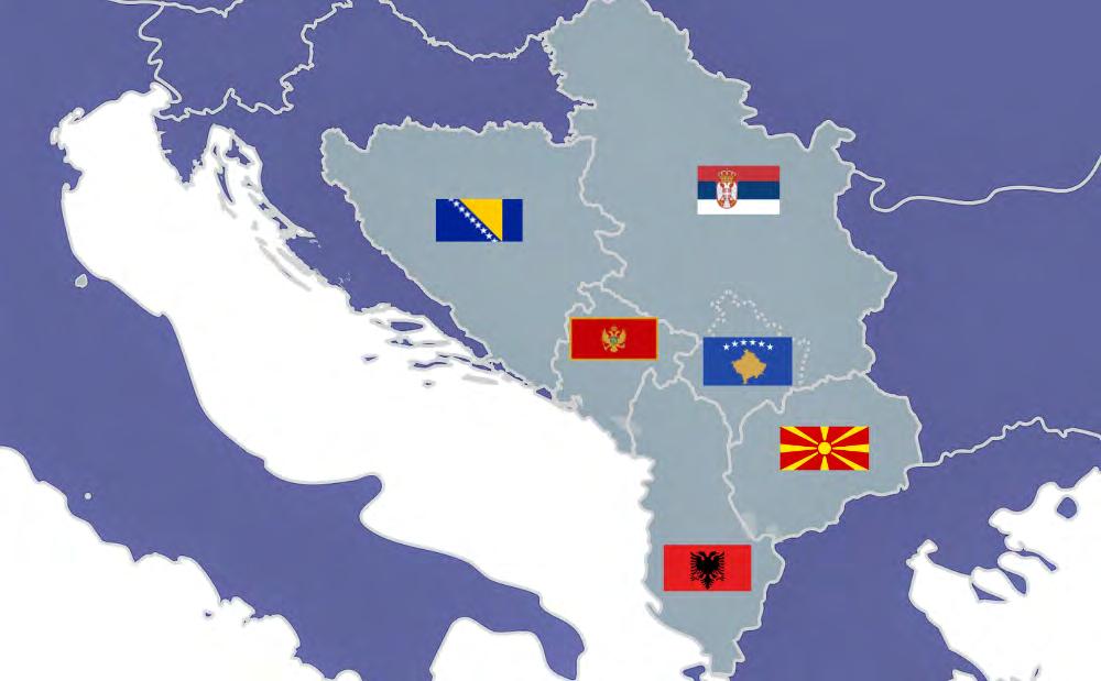 Region Bałkanów Zachodnich stanowią państwa Półwyspu Bałkańskiego, które po włączeniu w struktury Unii Europejskiej: w 2004 roku Węgier i Słowenii, w 2007 roku Bułgarii i Rumunii oraz w 2013 roku