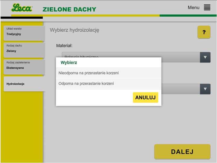 3. Projektowanie kolejnych warstw dachu. 3.1 Pierwszy etap to projekt hydroizolacji i jej charakterystyka ze względu na jej odporność na przerastanie korzeni.