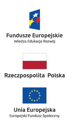 6.2 Kolejność znaków Znak Funduszy Europejskich umieszczasz zawsze z lewej strony, barwy RP jako drugi znak od lewej strony, natomiast znak Unii Europejskiej z prawej strony.