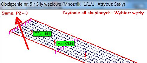 Styczeń 2018 149 Jeśli w modelu wprowadzono kilka stref różnie zbrojonych to po wybraniu przycisku Żelbet SGN lub Rysy pokaże się plansza