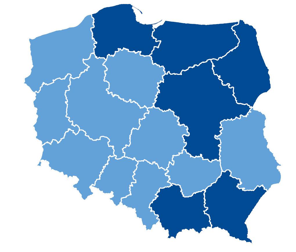 Wprowadzenie Wyniki raportu Technologie cyfrowe Co jeszcze w raporcie Poprawa nastrojów w regionach Wyższe wyniki na północnym-wschodzie i południu 99 (+2) 99 (+2) 100 (+4) 101 (+5) 102 (+5) 100 (+4)