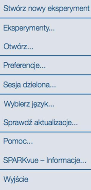 do ekranu powitalnego Przełącz na inny język (system Windows/Mac) Sprawdź aktualizacje, włącz/wyłącz automatyczne aktualizacje i sprawdź wersję