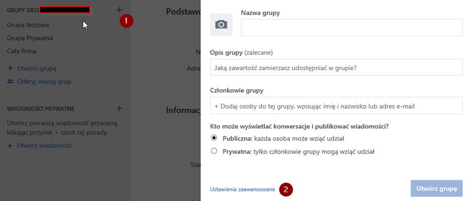 2.5.4 Komunikacja i relacje z organizacjami zewnętrznymi Tworzenie zewnętrznej sieci Yammer, konfiguracja ustawień dostępu, zapraszanie zewnętrznych użytkowników, zapraszanie zewnętrznych