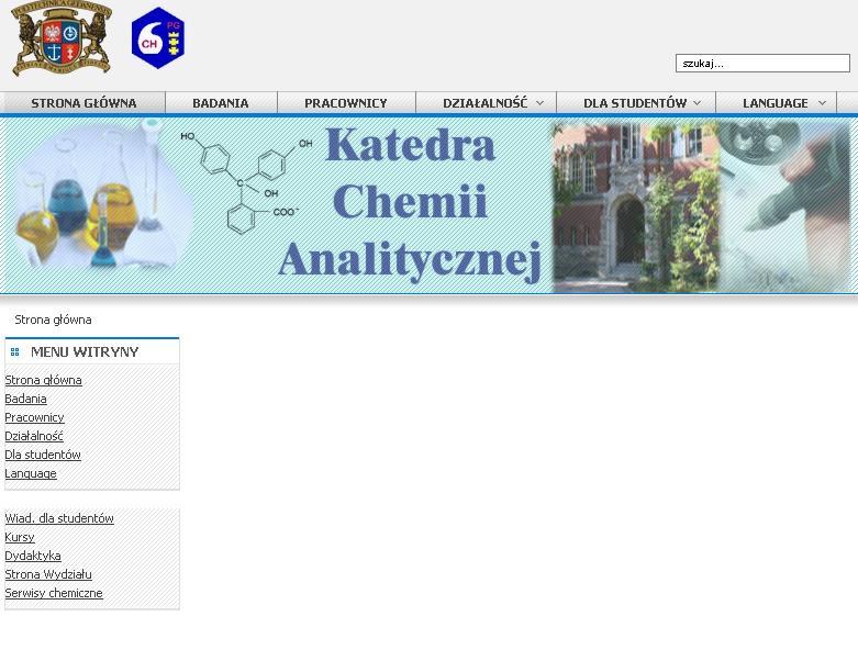 http://www.pg.gda.pl/chem/katedry/analityczna/ 38 Kursy indywidualne Na zamówienie kierownik kursu: w zależności od tematyki Chromatografia Gazowa - poziom podstawowy kierownik kursu: dr inż.