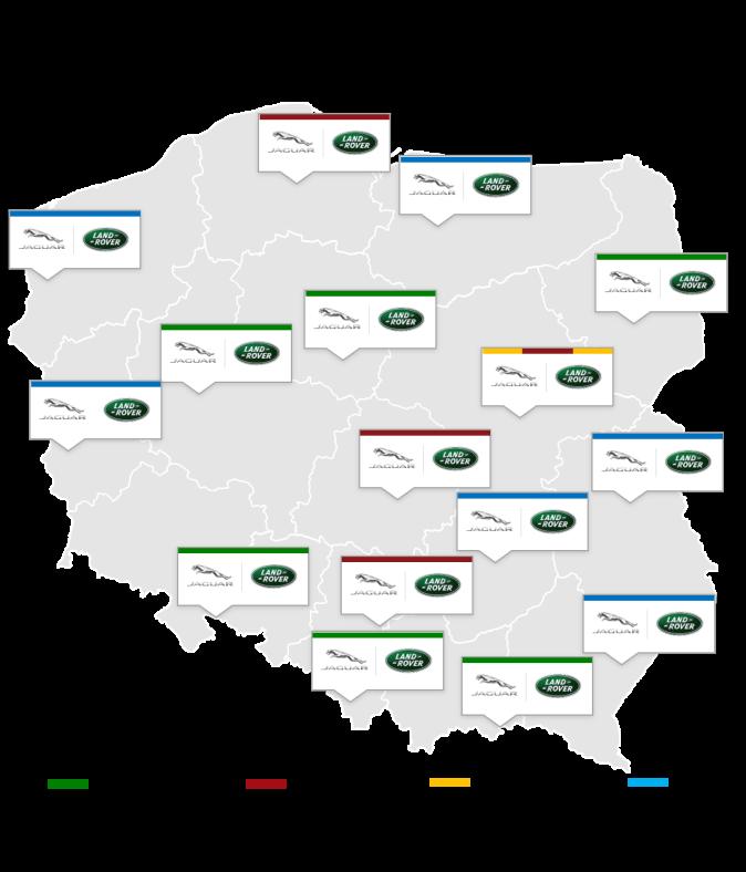 Spółki dilerskie prowadzą sprzedaż samochodów Jaguar i Land Rover do użytkowników