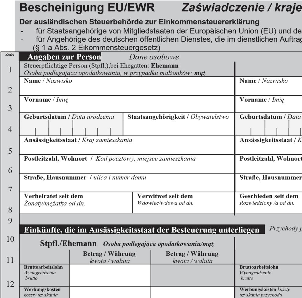 Dochody podlegające opodatkowaniu w kraju zamieszkania Andere Einkünfte z.b.