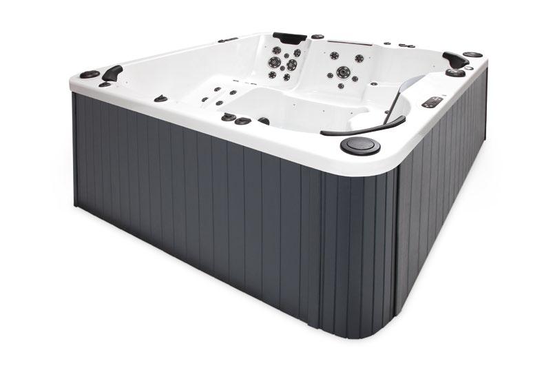 PRZENOŚNE WANNY SPA / PORTABLE SPA LICZBA DYSZ 69 RODZAJE DYSZ mini dysze stałe - 45 mini dysza ozonu stała - 1 mini dysze kierunkowe - 4 mini dysze wirujące - 4 mini dysze stałe - 2 duże dysze