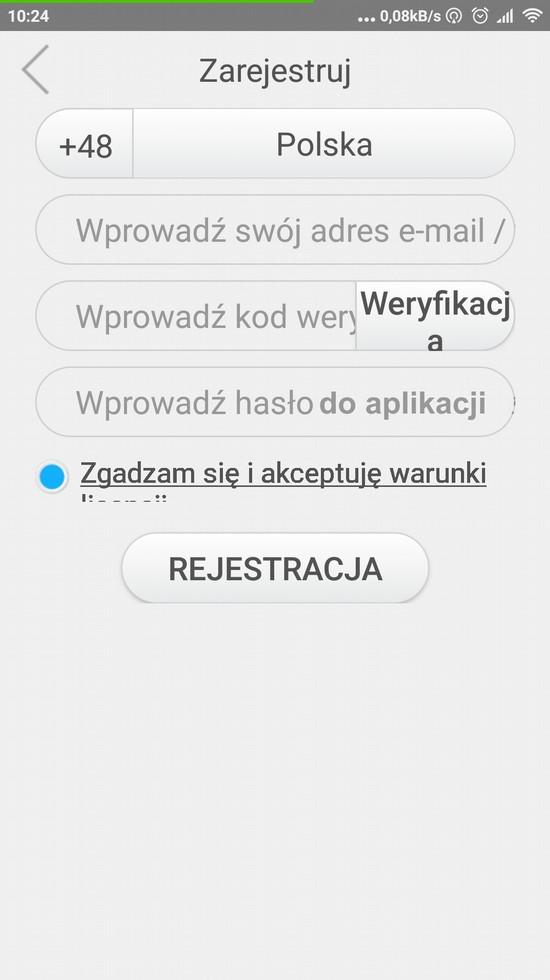 opisanej w instrukcji 7. Operacje w aplikacji 1.